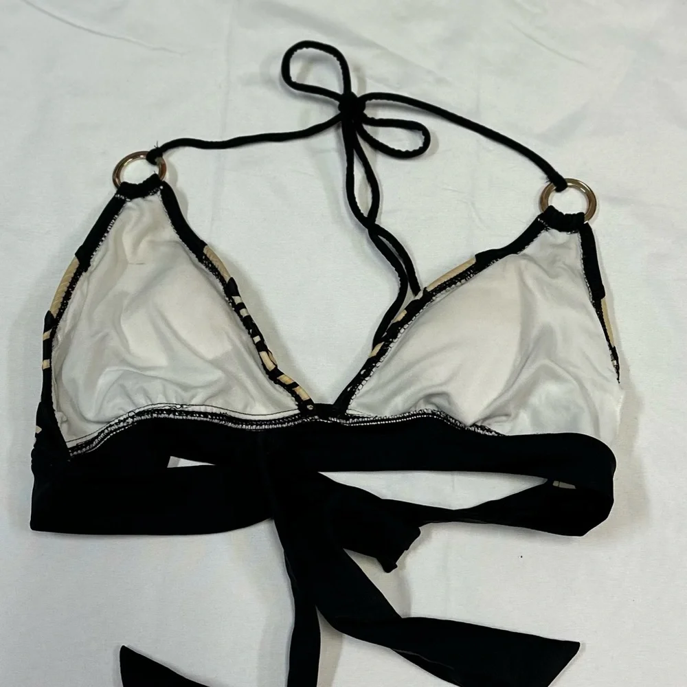 Xhilaration Animal Print Triangle Padded Bathing Suit Top Ladies Size XL